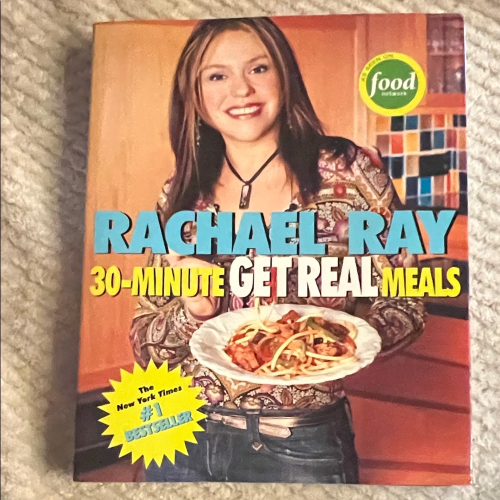 Rachael Ray 30-Minute Get Real Meals Cookbook - Blue and Yellow